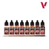 Vallejo 72187 Skin Tones - Game Color Set - Acrylic colors for Fantasy and Wargame figures 8x18ml